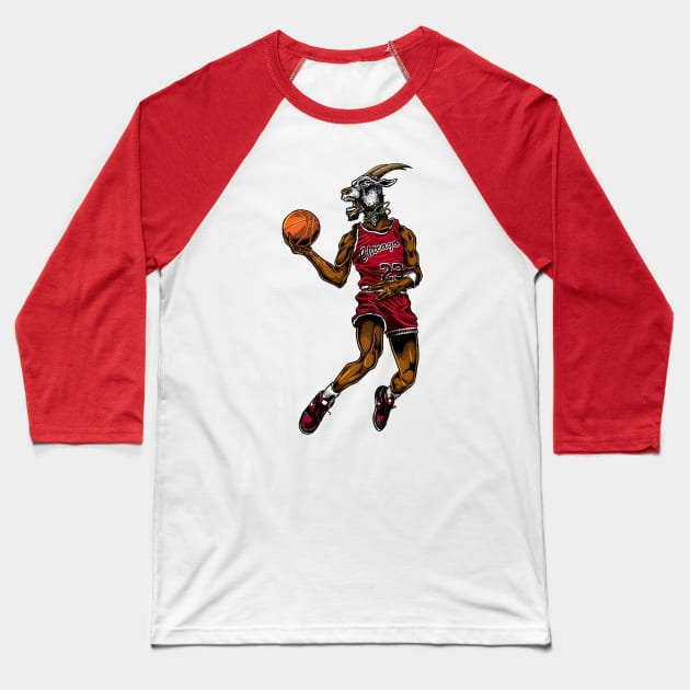 bulls 23 goat transparent Baseball T-Shirt by grudjig